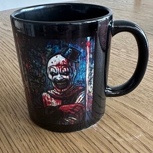 Horror Art the Clown Terrifier Black Ceramic Coffee Mug